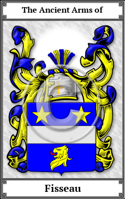 Fisseau Family Crest Download (JPG)  Book Plated - 150 DPI