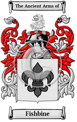Fishbine Family Crest/Coat of Arms