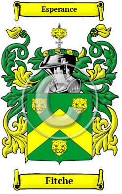 Fitche Family Crest/Coat of Arms
