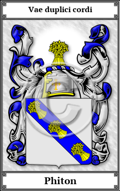 Phiton Family Crest Download (JPG)  Book Plated - 150 DPI