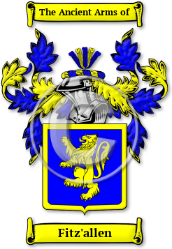 Fitz'allen Family Crest Download (jpg) Legacy Series - 150 DPI