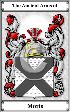 Moris Family Crest Download (JPG)  Book Plated - 150 DPI