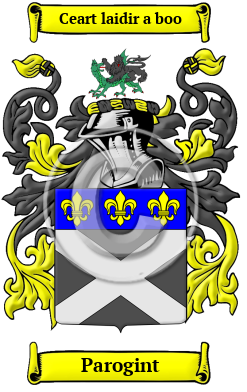 Parogint Family Crest/Coat of Arms