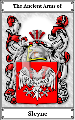 Sleyne Family Crest Download (JPG)  Book Plated - 150 DPI
