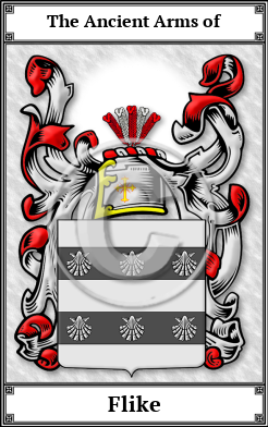Flike Family Crest Download (JPG) Book Plated - 600 DPI