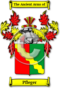 Pfleger Family Crest Download (jpg) Legacy Series - 150 DPI