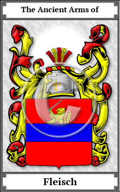 Fleisch Family Crest Download (JPG)  Book Plated - 150 DPI