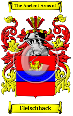 Fleischhack Family Crest/Coat of Arms