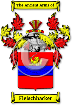 Fleischhacker Family Crest Download (jpg) Legacy Series - 150 DPI