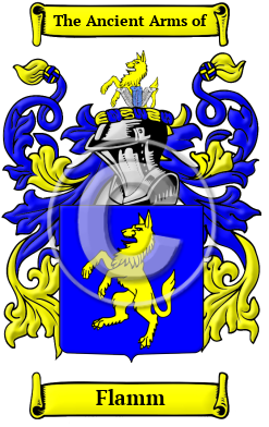 Flamm Family Crest/Coat of Arms