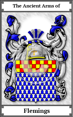 Flemings Family Crest Download (JPG)  Book Plated - 150 DPI