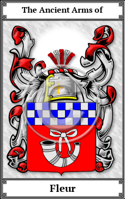 Fleur Family Crest Download (JPG)  Book Plated - 150 DPI