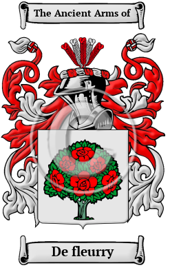 De fleurry Family Crest/Coat of Arms