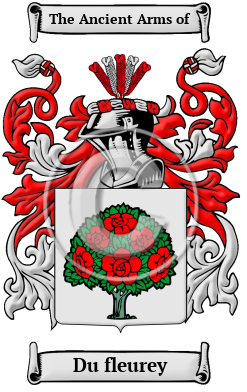 Du fleurey Family Crest/Coat of Arms