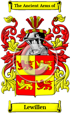 Lewillen Family Crest/Coat of Arms