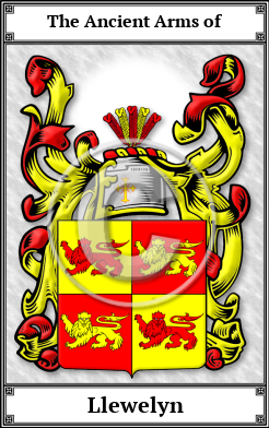 Llewelyn Family Crest Download (JPG)  Book Plated - 150 DPI