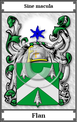 Flan Family Crest Download (JPG) Book Plated - 600 DPI