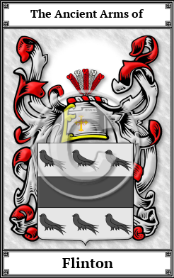 Flinton Family Crest Download (JPG)  Book Plated - 150 DPI