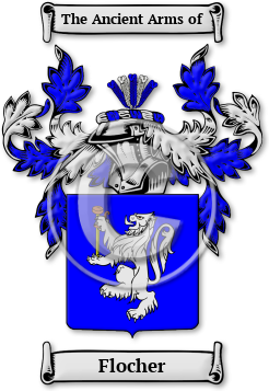 Flocher Family Crest Download (jpg) Legacy Series - 150 DPI