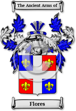 Flores Family Crest Download (jpg) Legacy Series - 150 DPI