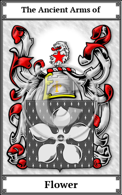 Flower Family Crest Download (JPG)  Book Plated - 150 DPI