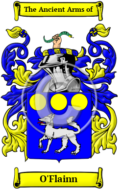 O'Flainn Family Crest/Coat of Arms