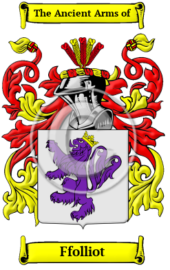 Ffolliot Family Crest/Coat of Arms