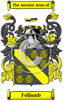 Foljamb Family Crest/Coat of Arms