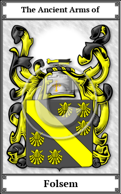 Folsem Family Crest Download (JPG) Book Plated - 600 DPI