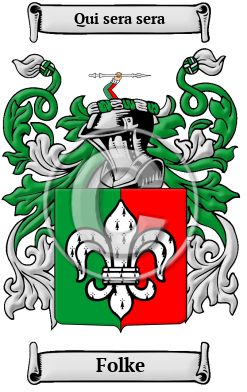 Folke Family Crest/Coat of Arms