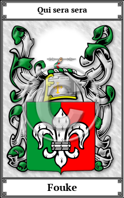 Fouke Family Crest Download (JPG) Book Plated - 600 DPI
