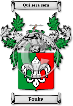 Fouke Family Crest Download (JPG) Legacy Series - 600 DPI