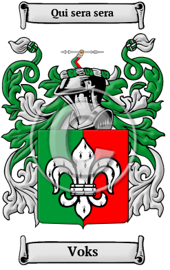 Voks Family Crest/Coat of Arms