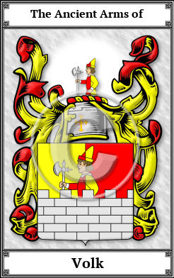 Volk Family Crest Download (JPG) Book Plated - 600 DPI