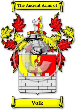 Volk Family Crest Download (JPG) Legacy Series - 600 DPI