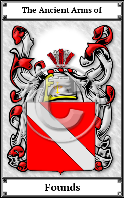 Founds Family Crest Download (JPG)  Book Plated - 150 DPI