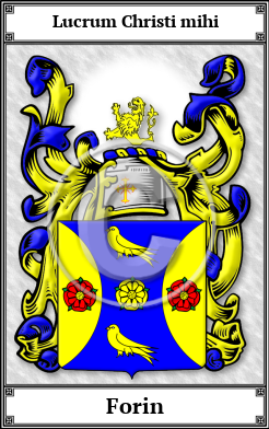 Forin Family Crest Download (JPG) Book Plated - 600 DPI