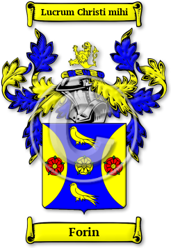 Forin Family Crest Download (JPG) Legacy Series - 600 DPI