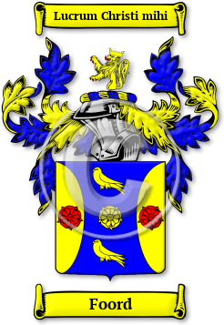 Foord Family Crest Download (jpg) Legacy Series - 150 DPI