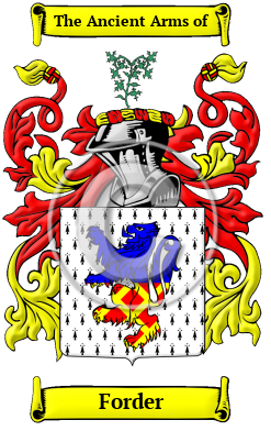 Forder Family Crest/Coat of Arms