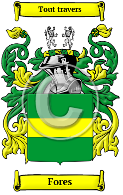 Fores Family Crest/Coat of Arms