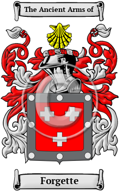 Forgette Family Crest/Coat of Arms