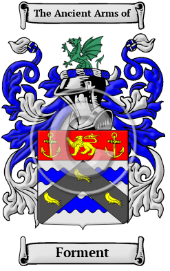 Forment Family Crest/Coat of Arms
