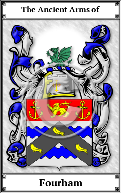 Fourham Family Crest Download (JPG)  Book Plated - 150 DPI