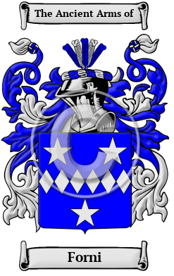 Forni Family Crest/Coat of Arms