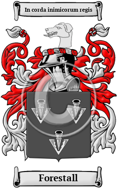 Forestall Family Crest/Coat of Arms