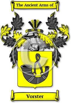 Vorster Family Crest Download (jpg) Legacy Series - 150 DPI