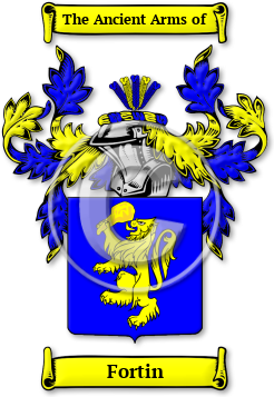 Fortin Family Crest Download (jpg) Legacy Series - 150 DPI