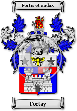 Fortay Family Crest Download (JPG) Legacy Series - 600 DPI