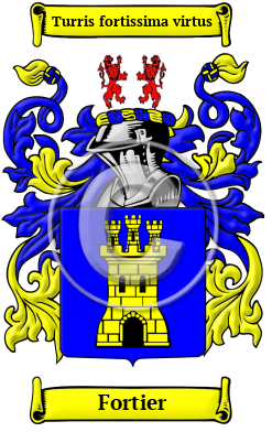 Fortier Family Crest/Coat of Arms